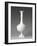 Vase blanc forme bouteille tord-null-Framed Giclee Print