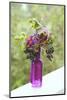 Vase, Bunch, Berries, Hop Blossoms, Flowers, Autumn-Andrea Haase-Mounted Photographic Print