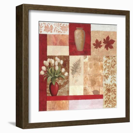 Vase Collage I-TC Chiu-Framed Art Print