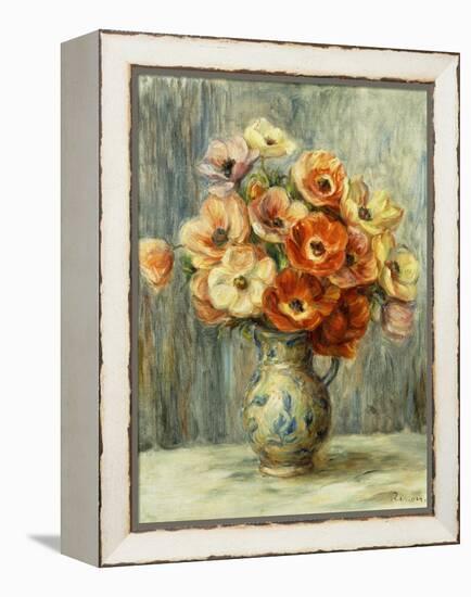 Vase D'Anemones-Pierre-Auguste Renoir-Framed Premier Image Canvas