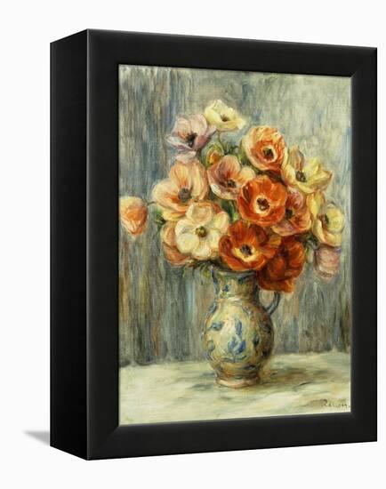 Vase D'Anemones-Pierre-Auguste Renoir-Framed Premier Image Canvas