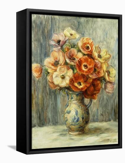 Vase D'Anemones-Pierre-Auguste Renoir-Framed Premier Image Canvas