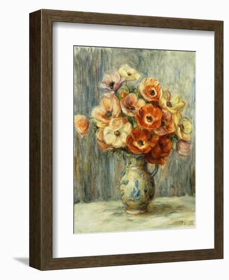 Vase D'Anemones-Pierre-Auguste Renoir-Framed Giclee Print