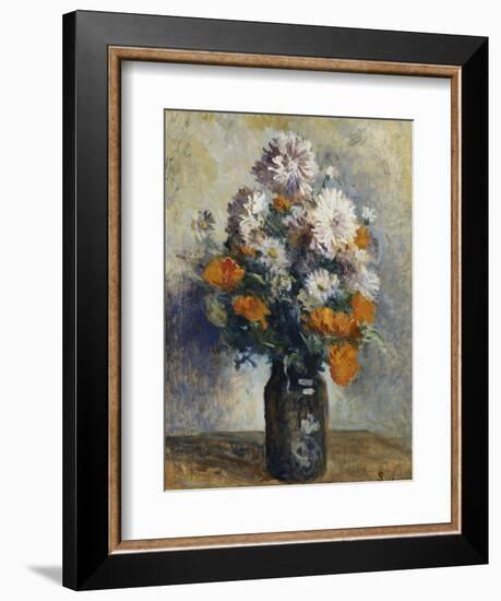 Vase De Dahlias-Maximilien Luce-Framed Giclee Print