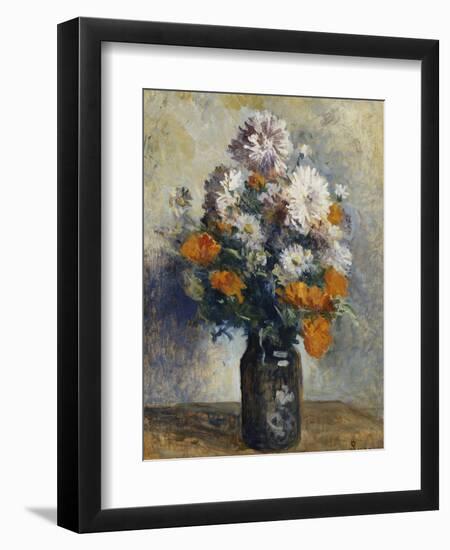 Vase De Dahlias-Maximilien Luce-Framed Giclee Print