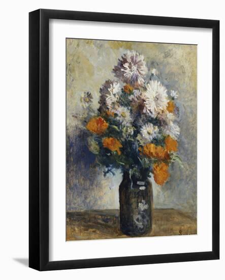 Vase De Dahlias-Maximilien Luce-Framed Giclee Print