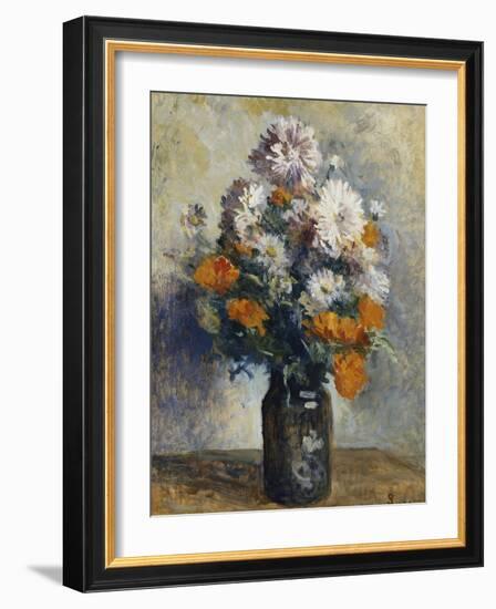 Vase De Dahlias-Maximilien Luce-Framed Giclee Print