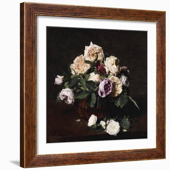 Vase de Fleurs, 1876-Henri Fantin-Latour-Framed Giclee Print