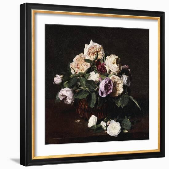 Vase de Fleurs, 1876-Henri Fantin-Latour-Framed Giclee Print