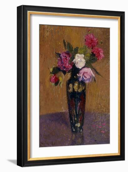 Vase de Fleurs, 1916-Henri Martin-Framed Giclee Print