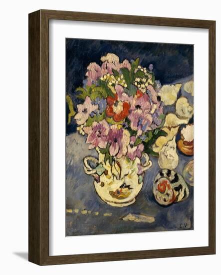 Vase De Fleurs, 1930 (Oil on Canvas)-Louis Valtat-Framed Giclee Print