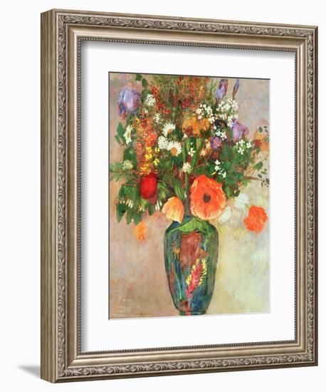 Vase De Fleurs-Odilon Redon-Framed Giclee Print