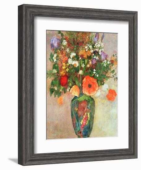 Vase De Fleurs-Odilon Redon-Framed Giclee Print