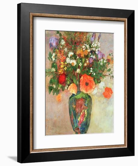 Vase De Fleurs-Odilon Redon-Framed Giclee Print