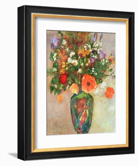 Vase De Fleurs-Odilon Redon-Framed Giclee Print