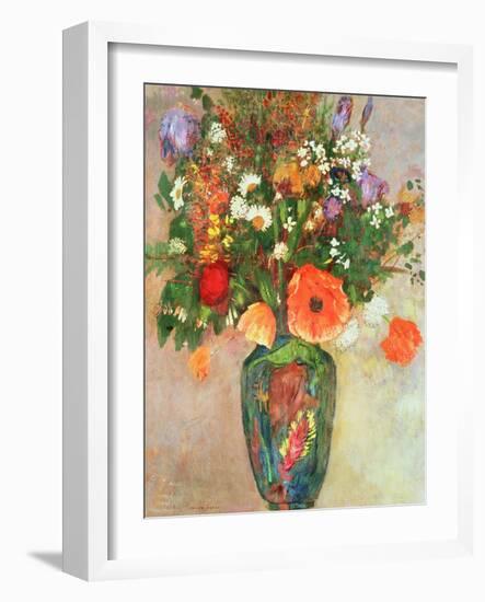 Vase De Fleurs-Odilon Redon-Framed Giclee Print