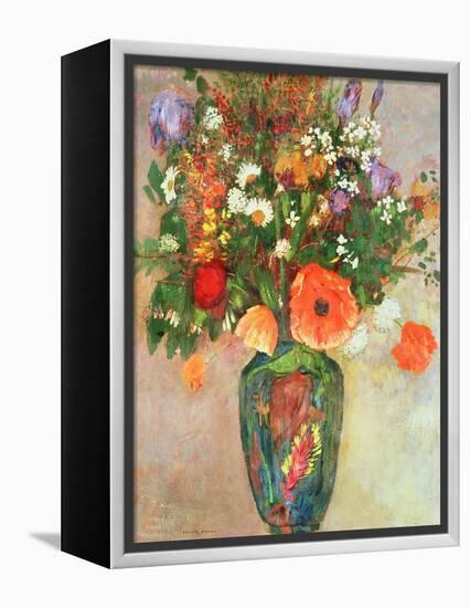 Vase De Fleurs-Odilon Redon-Framed Premier Image Canvas