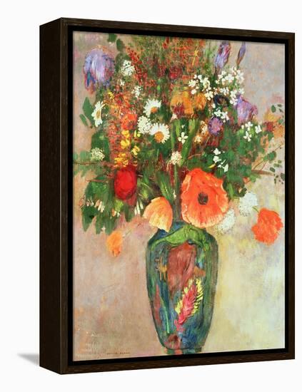 Vase De Fleurs-Odilon Redon-Framed Premier Image Canvas