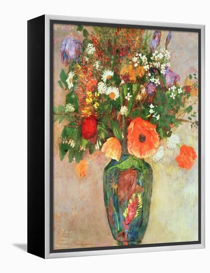 Vase De Fleurs-Odilon Redon-Framed Premier Image Canvas