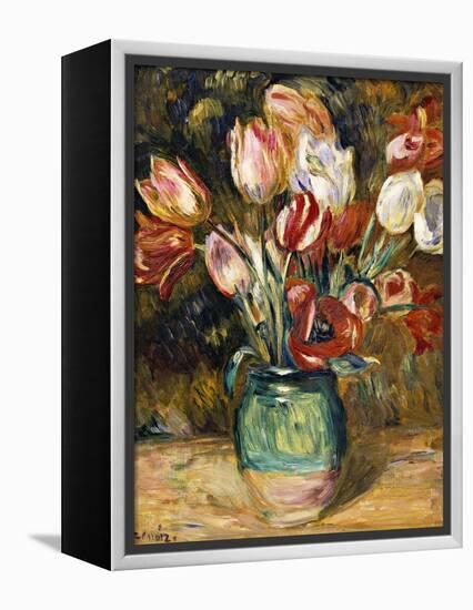 Vase de Fleurs-Pierre-Auguste Renoir-Framed Premier Image Canvas