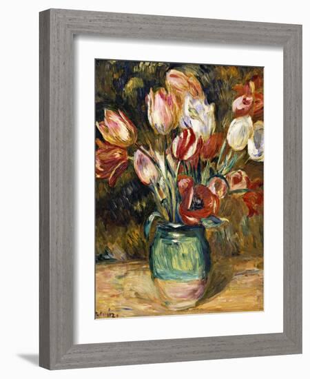 Vase de Fleurs-Pierre-Auguste Renoir-Framed Giclee Print