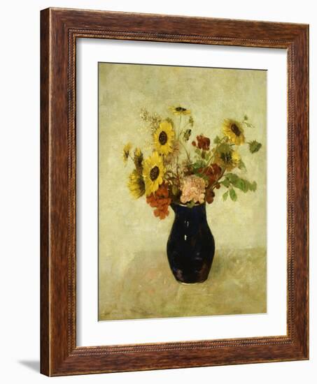 Vase de Fleurs-Odilon Redon-Framed Giclee Print