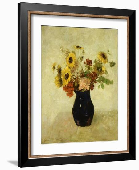 Vase de Fleurs-Odilon Redon-Framed Giclee Print