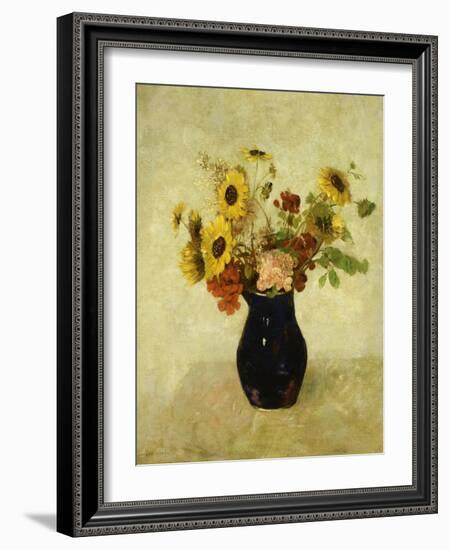 Vase de Fleurs-Odilon Redon-Framed Giclee Print