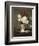 Vase de pivoines sur piédouche-Edouard Manet-Framed Giclee Print