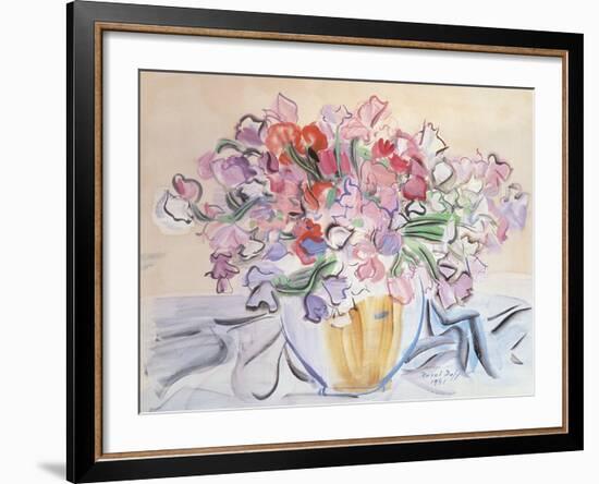 Vase de Pois de Senteur-Raoul Dufy-Framed Giclee Print
