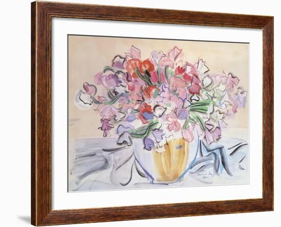 Vase de Pois de Senteur-Raoul Dufy-Framed Giclee Print