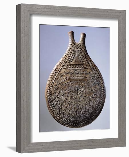 Vase Decorated with Boat, Terracotta from Syros, Greece, Cycladic Civilization, 3500-1050 BC-null-Framed Giclee Print
