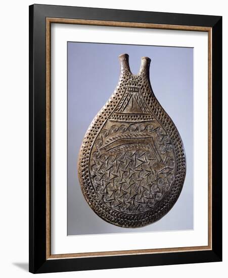 Vase Decorated with Boat, Terracotta from Syros, Greece, Cycladic Civilization, 3500-1050 BC-null-Framed Giclee Print