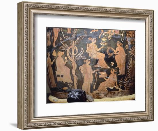 Vase Depicting Garden of Hesperides, Itay-null-Framed Giclee Print