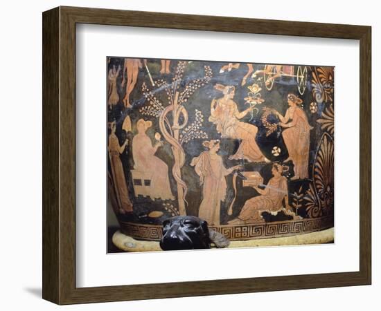 Vase Depicting Garden of Hesperides, Itay-null-Framed Giclee Print