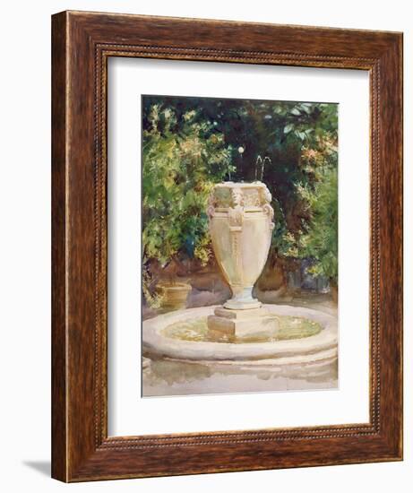 Vase Fountain, Pocantico-John Singer Sargent-Framed Giclee Print