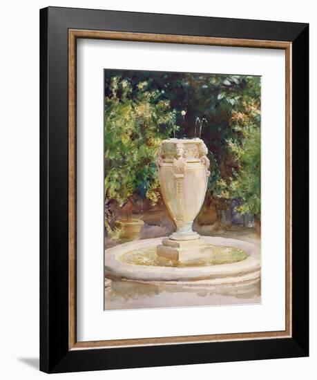 Vase Fountain, Pocantico-John Singer Sargent-Framed Giclee Print