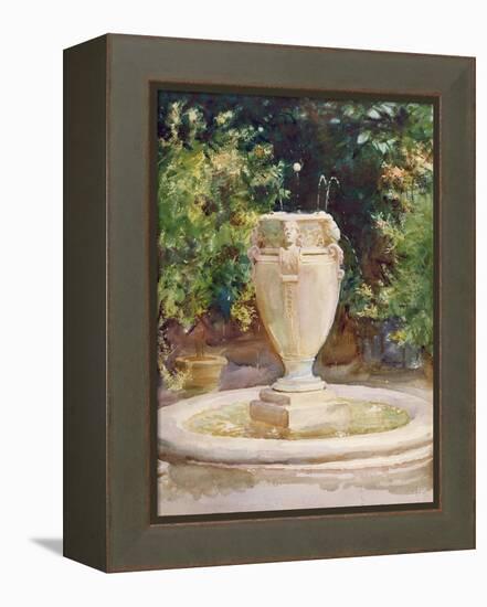 Vase Fountain, Pocantico-John Singer Sargent-Framed Premier Image Canvas