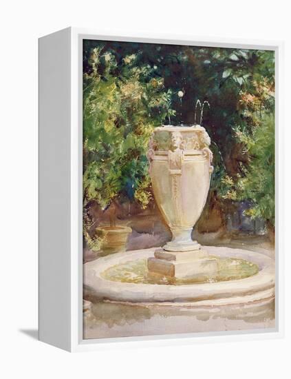 Vase Fountain, Pocantico-John Singer Sargent-Framed Premier Image Canvas