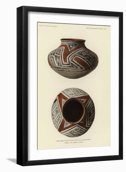 Vase from Pueblo Viejo, Gila Valley, Arizona-null-Framed Giclee Print