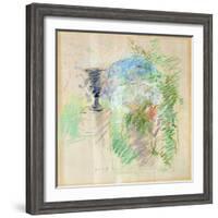 Vase in a Garden, 1890-Berthe Morisot-Framed Giclee Print