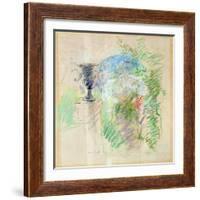Vase in a Garden, 1890-Berthe Morisot-Framed Giclee Print