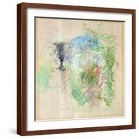 Vase in a Garden, 1890-Berthe Morisot-Framed Giclee Print