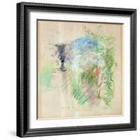 Vase in a Garden, 1890-Berthe Morisot-Framed Giclee Print