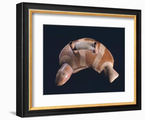 Vase in the Form of a Fish, Artifact Originating from Nazca-null-Framed Giclee Print