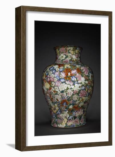 Vase "Mille fleurs"-null-Framed Giclee Print