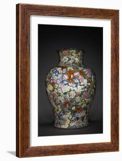 Vase "Mille fleurs"-null-Framed Giclee Print