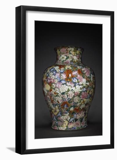 Vase "Mille fleurs"-null-Framed Giclee Print