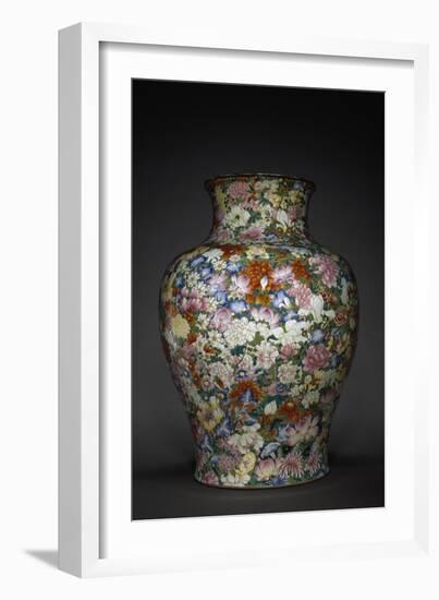 Vase "Mille fleurs"-null-Framed Giclee Print