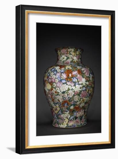 Vase "Mille fleurs"-null-Framed Giclee Print